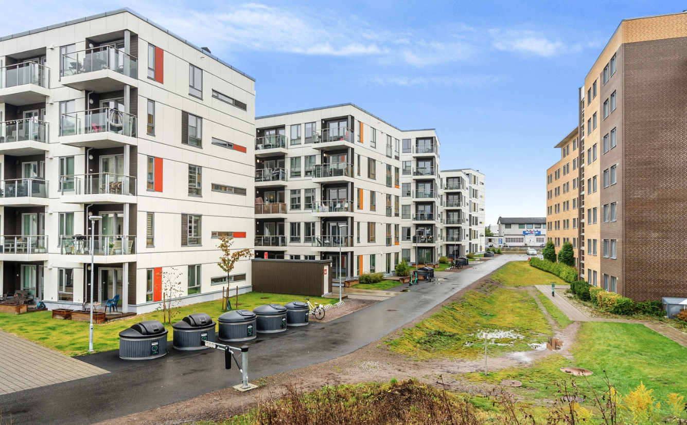 Leiligheten ligger i 3. etasje